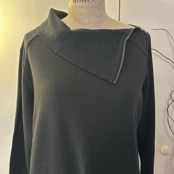 Lole long sleeve zipper neck midi dress with pockets - Picture 2 of 6